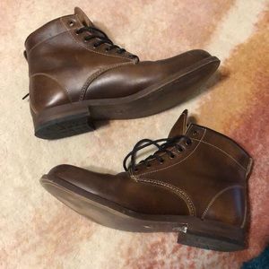 ALDO Men’s brown lace up leather boots